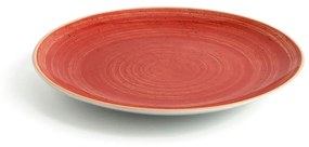 Piatto Piano Ariane Terra Ceramica Rosso (Ø 27 cm) (6 Unità)