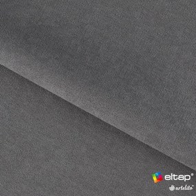 Divano grigio scuro allungabile/con contenitore e rivestimento in ciniglia 214 cm Fulgeo – ELTAP