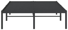 Giroletto in metallo nero 135x190 cm