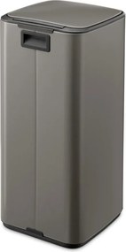 Cestino per la spazzatura grigio in acciaio con pedale 30 l Bo – Brabantia