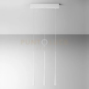 Dafne s/3p - lampadario a sospensione lineare 3 luci led 3000k 612l...