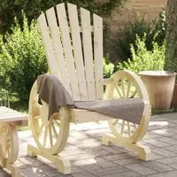 Sedia da Giardino Adirondack in Legno Massello di Abetecod mxl 115254