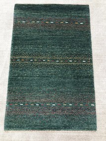 Gashguli Tappeto 120x80 Verde (Iran) Annodato A Mano