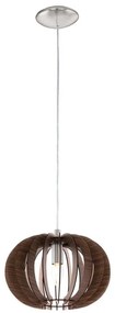 Eglo 95023 - Lampada a sospensione su cavo STELLATO 1xE27/60W/230V diam. 30 cm marrone