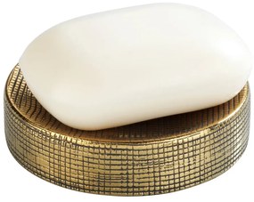 Portasapone in ceramica dipinto a mano con decorazione dorata Badi - Wenko