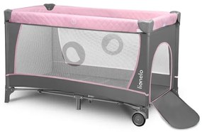 Lionelo - Lettino da viaggio FLOWER Flamingo