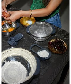 Ciotole in argento lucido in set di 9 pezzi Nest 100 Collection - Joseph Joseph