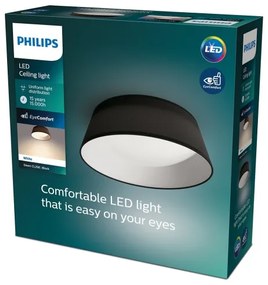 Philips - Plafoniera LED DAWN LED/14W/230V nera