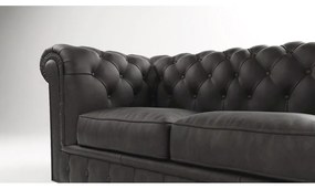 Divano in velluto antracite 230 cm Cambridge - Ropez