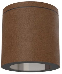 Applique da soffitto IP54 GU10 in Alluminio e Vetro - Corten