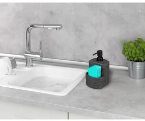 WENKO 54667100 - Dispenser di sapone FESTIVAL 10,5x18 cm nero