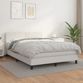 Giroletto A Molle Con Materasso Bianco 140x190 Cm İn Similpelle /