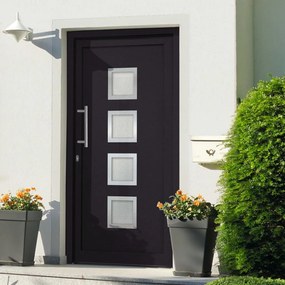 Porta Di Ingresso Antracite 98x190 Cm /
