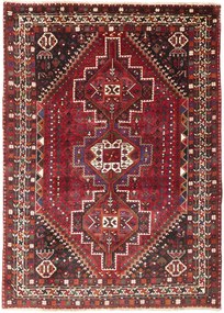 Shiraz Tappeto persiano 190x260 Rosso (Iran) Annodato A Mano