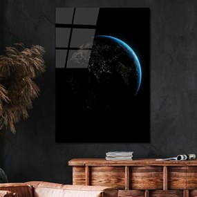 Pittura su vetro 70x100 cm Earth - Wallity