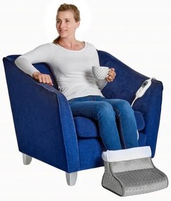 Concept BV1020 - Scaldapiedi elettrico 100W/230V 30x30 cm grigio/bianco