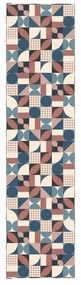 Pannello mdf decoro geometrie anni 70 L 120 x H 60 cm Sp 19 mm multicolore
