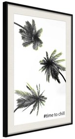 Poster  Holidays in the South  Cornice Quadri Cornice nera con pass-partout, Larghezza x Altezza Home decor 20x30