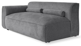 Divano componibile grigio (con penisola a sinistra) Flex Felix – Miuform