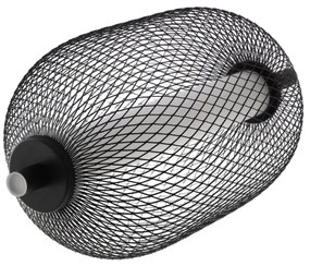 Lampada a sospensione su cavo PUMA LED/10W/230V Ø 15 cm nera