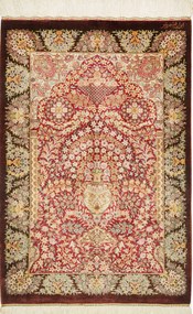 Ghom Tappeto 60 x 90 (Iran) Annodato A Mano