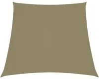 Parasole a Vela in Tela Oxford a Trapezio 3/5x4 m Beige