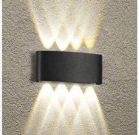 Brilagi - Applique da parete LED per esterni FLAREBOX LED/8W/230V nero IP65