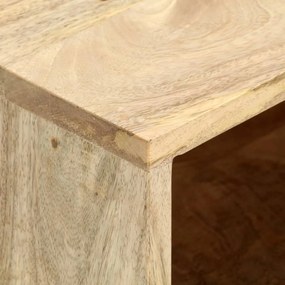 Tavolino da salotto 90x50x40 cm in legno massello di mango