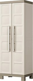 Armadio Portascope da Esterno 4 Ripiani 65x45x182H cm in Plastica Keter Excellence Beige/Tortora...