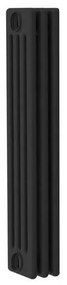 Radiatore acqua calda Comby in acciaio 4 colonne, 3 elementi, interasse 535 mm, nero