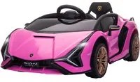 Macchina Elettrica per Bambini 12V con Licenza Lamborghini Sian FKP 37 Rosa