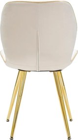 Sedie da pranzo in set color crema 2 pz Paris – Mauro Ferretti