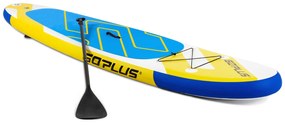 Costway Tavola da paddle gonfiabile con pagaia galleggiante e accessori, Tavola da surf per giovani e adulti 305cm Giallo