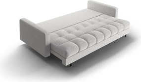 Divano grigio chiaro allungabile/con contenitore con rivestimento in bouclé 222 cm Bali – Cosmopolitan Design