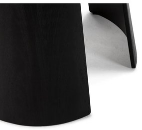 Tavolo da pranzo rotondo con piano nero ø 120 cm Zuri – MOME