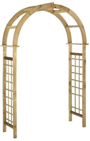 Arco A Traliccio İn Legno Di Pino Impregnato Verde /
