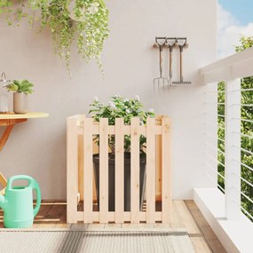 Fioriera Giardino Design A Recinzione 70x70x70 Cm Massello Pino /