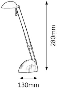 Rabalux 4335 - LED Lampada da tavolo RONALD 1xLED/5W/230V
