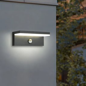 Brilagi-LED Applique da esterno con sensore TESSI LED/10W/230V antracite IP54