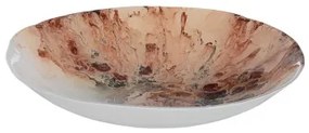 Centrotavola Salmone Cristallo 29 x 29 x 5 cm
