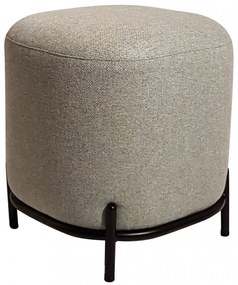 Pouf GIBILTERRA con tessuto grigio