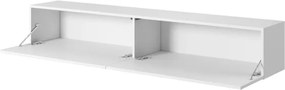 Mobile TV Sospeso 175 Cm Cannettato 2 Ante Bianco Opaco Bali