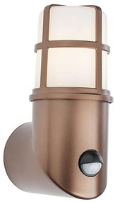 Redo 90200 - Lampada da esterno con sensore TRITON 1xE27/28W/230V IP54 rame