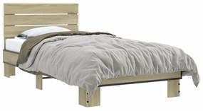 Giroletto Rovere Sonoma 75x190cm İn Legno Multistrato E Metallo /