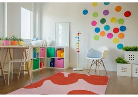 Tappeto per bambini rosso e rosa 160x230 cm Hugsy Coral – FD