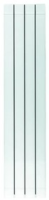 Radiatore acqua calda PRODIGE SUPERIOR in alluminio 0 colonne, 4 elementi, interasse 1400 mm, BIANCO