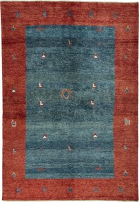 Gabbeh Tappeto persiano 190x270 Verde (Iran) Annodato A Mano