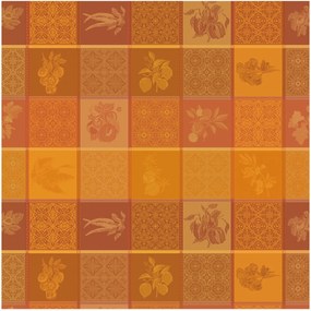 Tovaglia rotonda in cotone con rivestimento acrilico in jacquard Mille Tutti Frutti