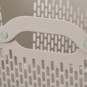 Cesta per il bucato marrone chiaro in plastica 45 l – Addis