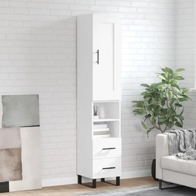 Credenza Bianca 34,5x34x180 Cm İn Legno Multistrato /